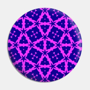 Pink Abstract Geometrical Lines Pattern Pin