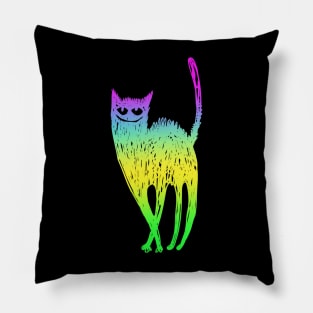 angry cat Pillow