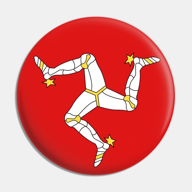 Isle of Man Pin by Wickedcartoons