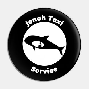 Funny Jonah Taxi Service Christian Bible Design Pin