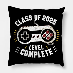 Class Of 2025 Level Complete 2025 Graduation Gamer Grad Pillow