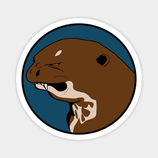 Angry Otter - Funny Animal Design Magnet