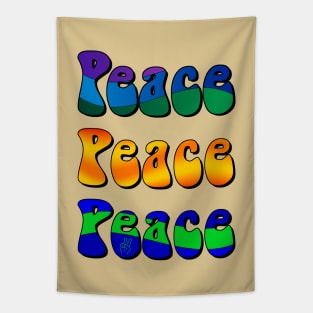 peace in colours x3 Tapestry