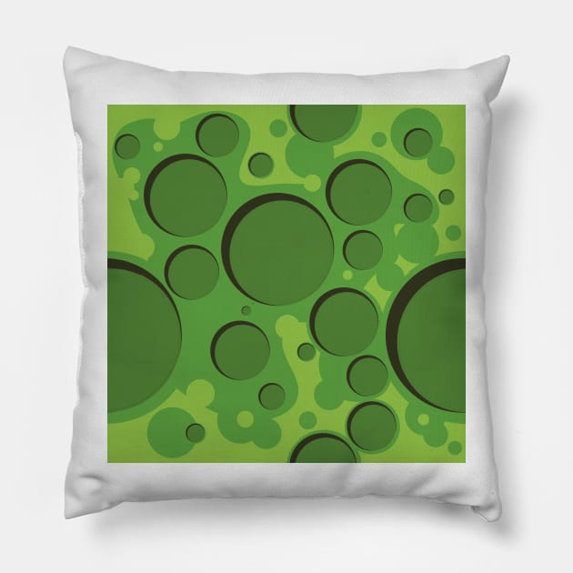 Green planet Pillow by Nigh-designs
