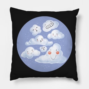 Cloud Family - Sticker Pillow