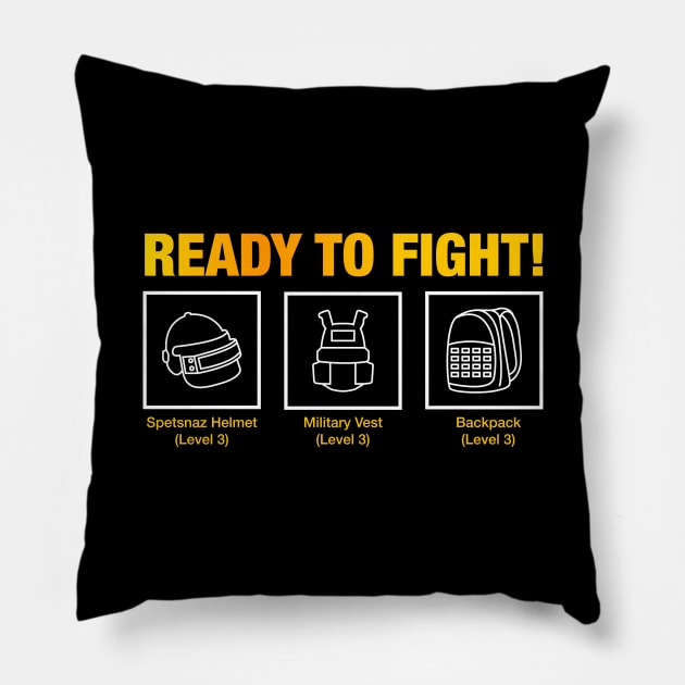 Ready to Fight Pillow by happymonday