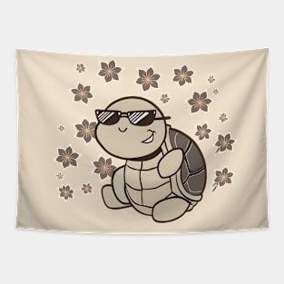 Japanese Cool Turtle Tapestry