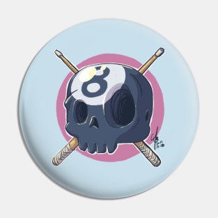 Skull Eight Ball Pin