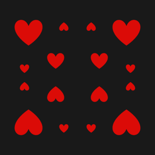 16 Red Hearts T-Shirt
