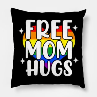 Daisy Heart LGBT Pride Month Free Mom Hugs Pillow