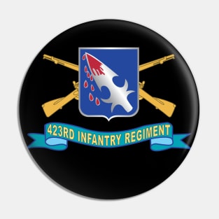 423rd Infantry Regiment - DUI w Br - Ribbon X 300 Pin