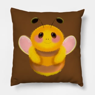 Watercolor Bumblebee Pillow