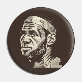 Lebron Big James - paper tape Pin