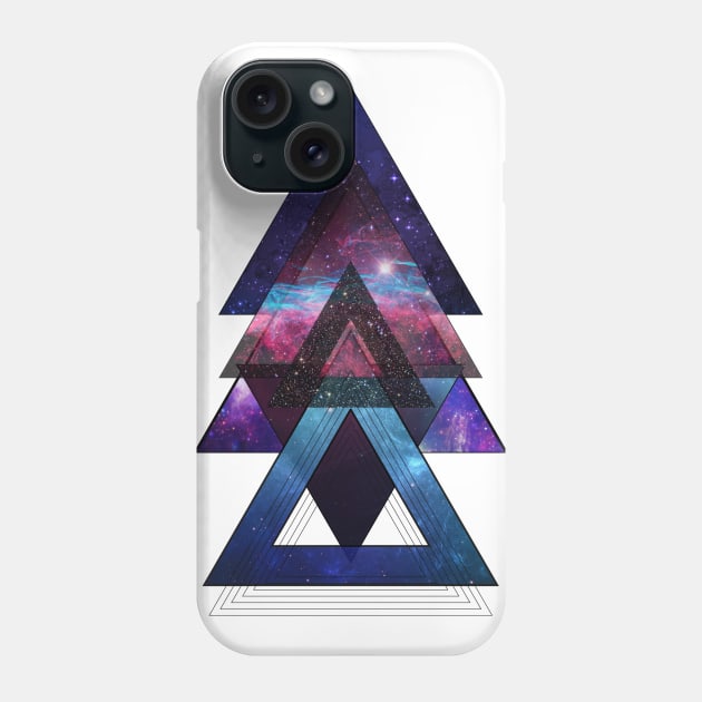 Triangle Universe Space Phone Case by jumpingmaster