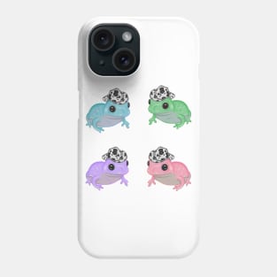 Colorful Frogs in Cowboy Hats Phone Case