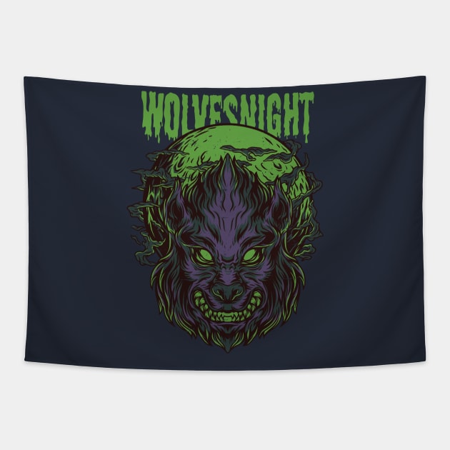 Wolvesnight Tapestry by Stellart