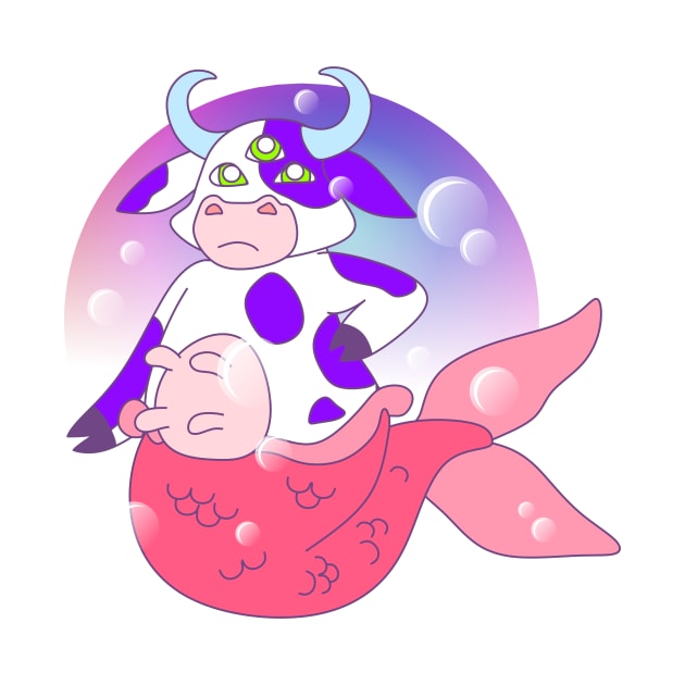 Third Eye Mermaid Cow by NoMonkeyB