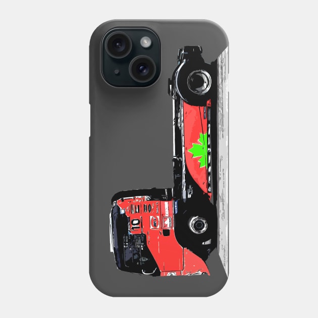 truck racing Phone Case by rickylabellevie