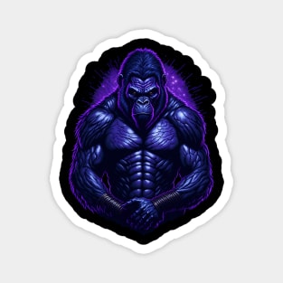 Gorilla Warrior - Night Electric Colors - Gorilla Strong Magnet