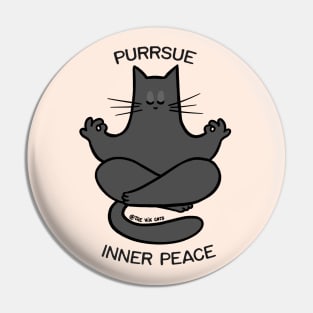 Cat Yoga & Meowditation Pin