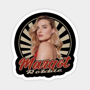 Vintage Circle Margot Robbie Magnet