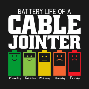 Battery Life Of A Cable Jointer T-Shirt