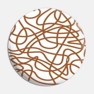 Random abstract brown doodle lines pattern Pin