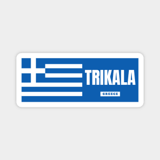 Trikala City with Greek Flag Magnet