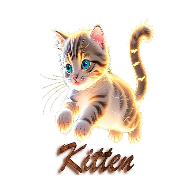 Cute Kitten Jump by H.M