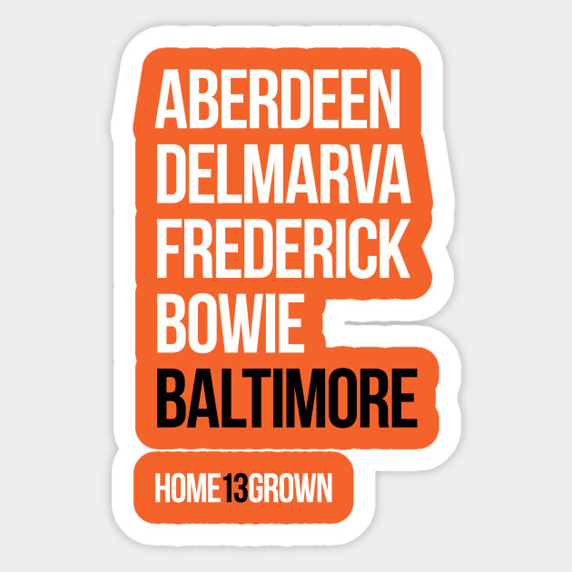 alanduda Homegrown Series Baltimore: M&M (Orange) Long Sleeve T-Shirt