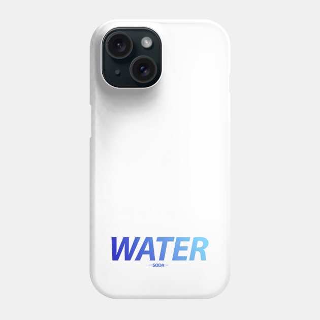 Water Not Soda Hydro Homies Blue Gradient Phone Case by felixbunny