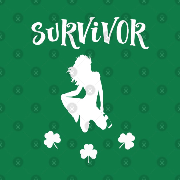 Funny St Patrick Paddy's Day Survivor Drunk Lady by familycuteycom