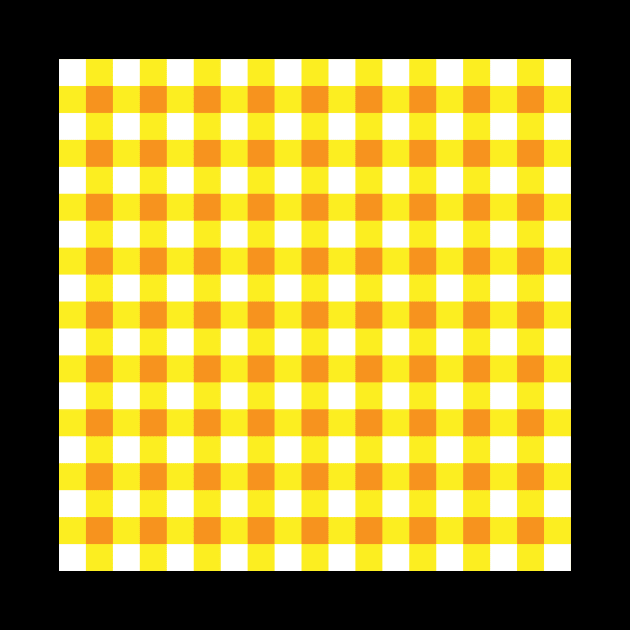 Yellow Gingham Pattern by Brobocop