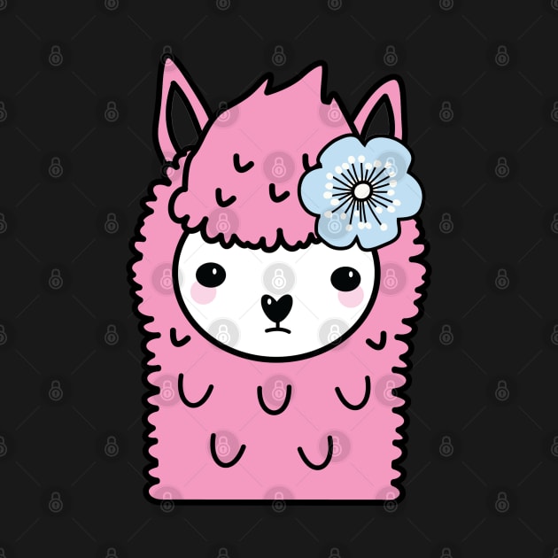 Cute Llama by Mint Cloud Art Studio