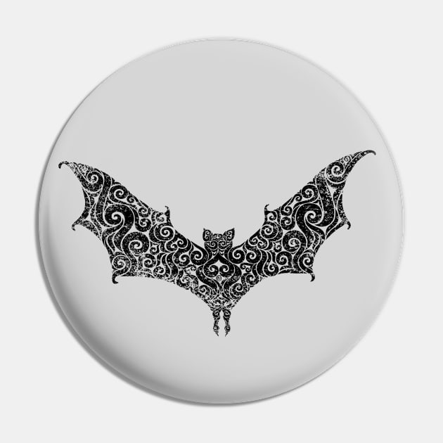 Swirly Bat Pin by CarolinaMatthes