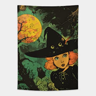 Vintage Witch Tapestry