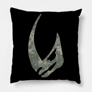 CAMOFLAUGE SKULL MUDHORN MANDO Pillow