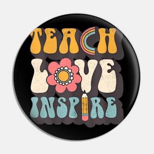 Teach Love Inspire Back To School Teacher Pin