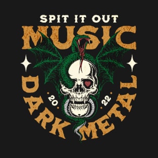 dark skull and snake v2 T-Shirt