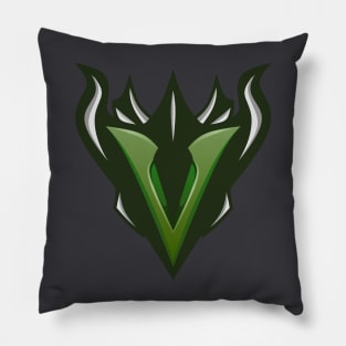 Esport Logo | V Letter For Esport Team Tshirt etc (green) Pillow