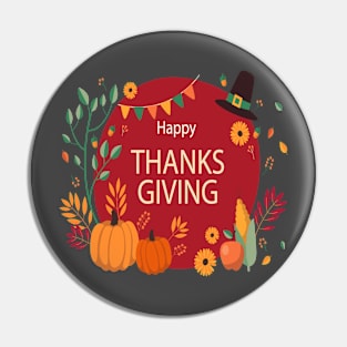 Happy Thanksgiving Pin