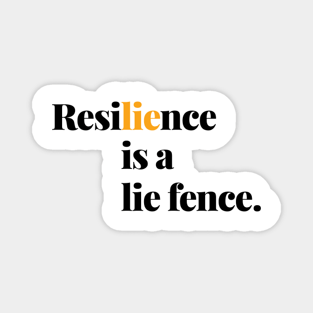 Clever Resilience: A Minimalistic Typography Design Magnet by Magicform