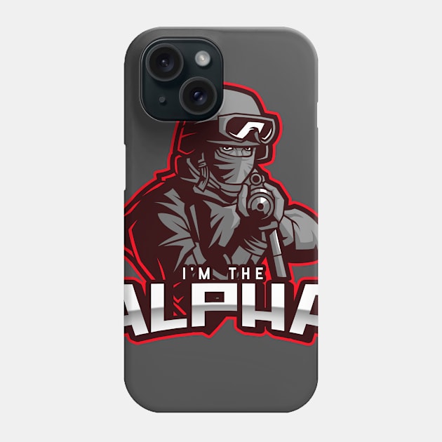 I'm The Alpha (5) Phone Case by CavemanMedia