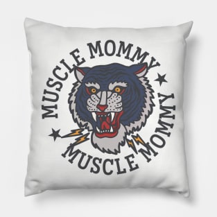 Muscle Mommy Tiger Lighting Bolts Pillow