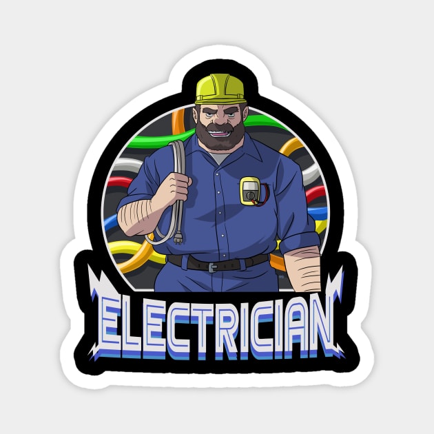 I Love Being An Electrician Dad Magnet by Noseking