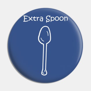 Extra Spoon White Pocket Pin