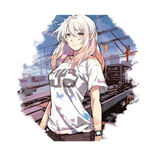 Honkai Star Rail RPG Anime March 7th Fan Art T-Shirt