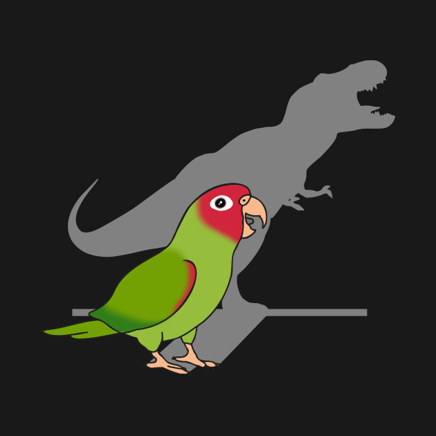 Red Masked Conure T-rex by FandomizedRose