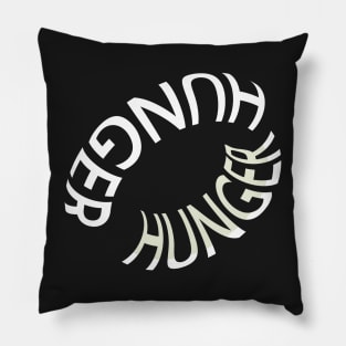 Donut Typography (White ver.) Pillow