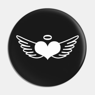 Retro Mcbling Heart With Wings Tattoo Aesthetic Pin